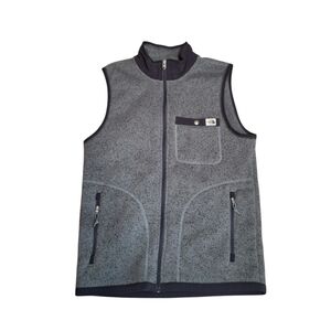 The North Face Men's Gray Fleece Vest Small Outdoor Full Zip Gorpcore